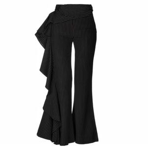 Saks Fifth Avenue Black and White Striped Pants